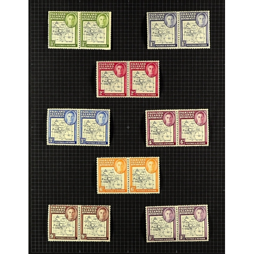 26 - COLLECTIONS & ACCUMULATIONS BRITISH COMMONWEALTH KGVI- EARLY QE2 OLD TIME MINT COLLECTION IN FIVE AL... 