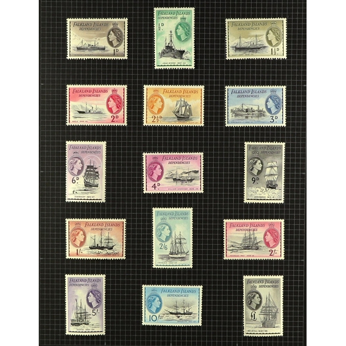 26 - COLLECTIONS & ACCUMULATIONS BRITISH COMMONWEALTH KGVI- EARLY QE2 OLD TIME MINT COLLECTION IN FIVE AL... 