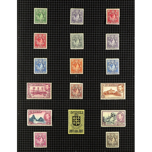 26 - COLLECTIONS & ACCUMULATIONS BRITISH COMMONWEALTH KGVI- EARLY QE2 OLD TIME MINT COLLECTION IN FIVE AL... 