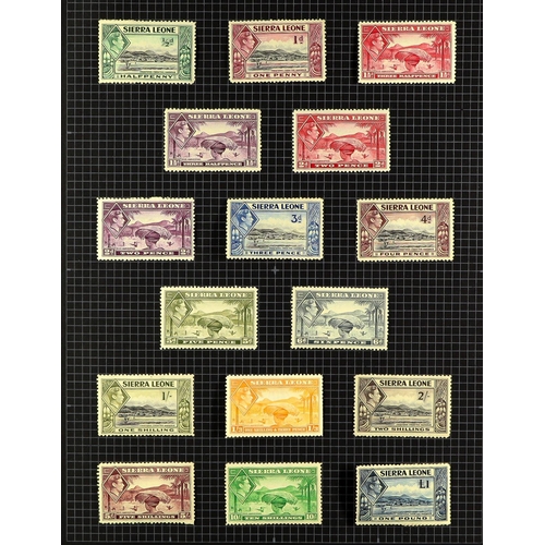 26 - COLLECTIONS & ACCUMULATIONS BRITISH COMMONWEALTH KGVI- EARLY QE2 OLD TIME MINT COLLECTION IN FIVE AL... 