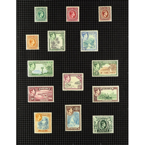 26 - COLLECTIONS & ACCUMULATIONS BRITISH COMMONWEALTH KGVI- EARLY QE2 OLD TIME MINT COLLECTION IN FIVE AL... 