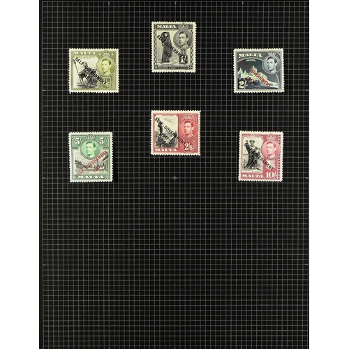 26 - COLLECTIONS & ACCUMULATIONS BRITISH COMMONWEALTH KGVI- EARLY QE2 OLD TIME MINT COLLECTION IN FIVE AL... 