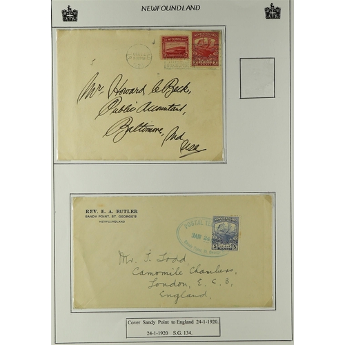 278 - CANADA - NEWFOUNDLAND 1920's-1930's COVERS COLLECTION incl. 1920 & 1931 covers with 