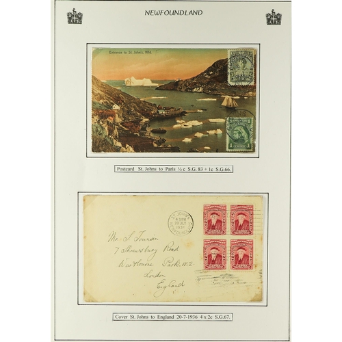 278 - CANADA - NEWFOUNDLAND 1920's-1930's COVERS COLLECTION incl. 1920 & 1931 covers with 