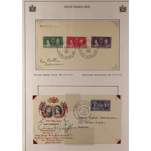 281 - CANADA - NEWFOUNDLAND 1937-47 INTERESTING COVERS COLLECTION incl. commercial mail, airmail & registe... 