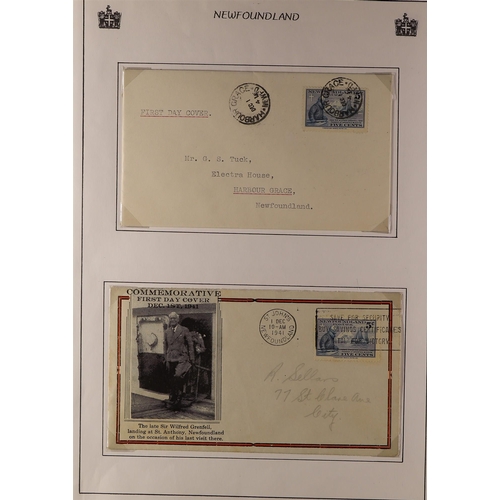 281 - CANADA - NEWFOUNDLAND 1937-47 INTERESTING COVERS COLLECTION incl. commercial mail, airmail & registe... 