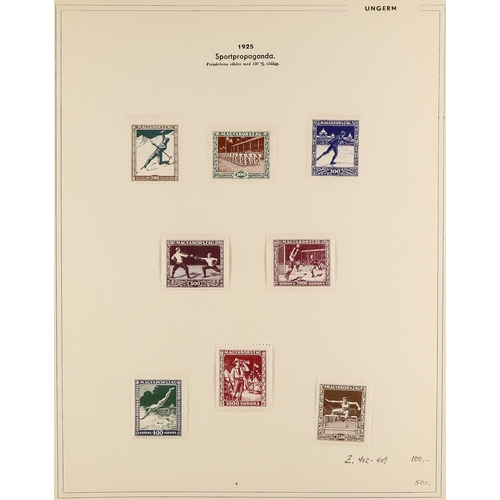 30 - COLLECTIONS & ACCUMULATIONS OLYMPIC GAMES & SPORTS IN EIGHT ALBUMS 1896-1970, with mint sets and min... 