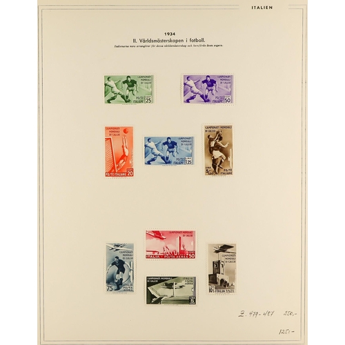 30 - COLLECTIONS & ACCUMULATIONS OLYMPIC GAMES & SPORTS IN EIGHT ALBUMS 1896-1970, with mint sets and min... 