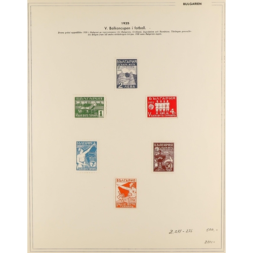 30 - COLLECTIONS & ACCUMULATIONS OLYMPIC GAMES & SPORTS IN EIGHT ALBUMS 1896-1970, with mint sets and min... 