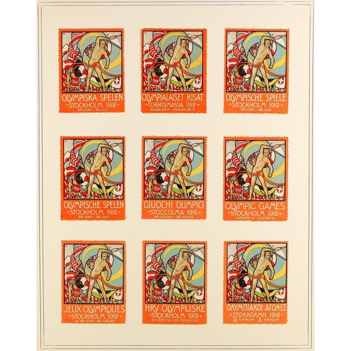 30 - COLLECTIONS & ACCUMULATIONS OLYMPIC GAMES & SPORTS IN EIGHT ALBUMS 1896-1970, with mint sets and min... 