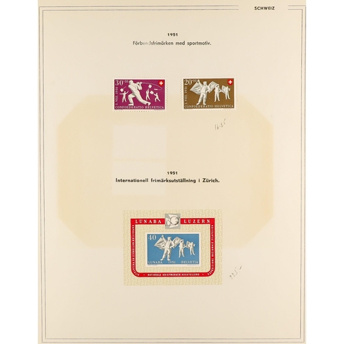 30 - COLLECTIONS & ACCUMULATIONS OLYMPIC GAMES & SPORTS IN EIGHT ALBUMS 1896-1970, with mint sets and min... 