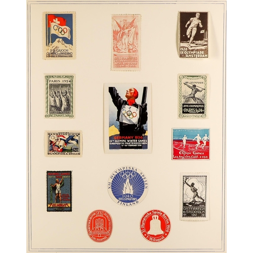 30 - COLLECTIONS & ACCUMULATIONS OLYMPIC GAMES & SPORTS IN EIGHT ALBUMS 1896-1970, with mint sets and min... 