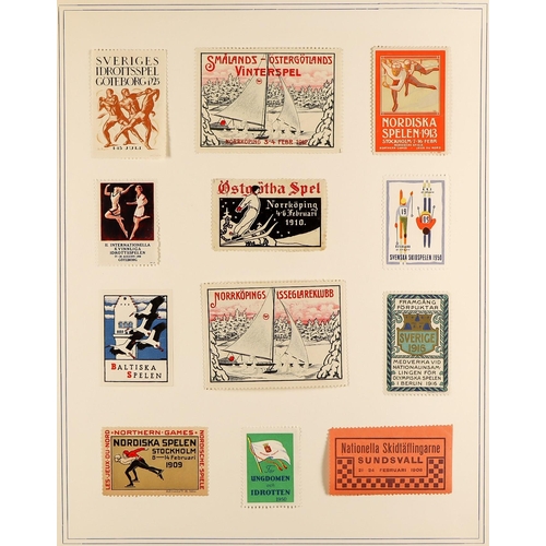 30 - COLLECTIONS & ACCUMULATIONS OLYMPIC GAMES & SPORTS IN EIGHT ALBUMS 1896-1970, with mint sets and min... 