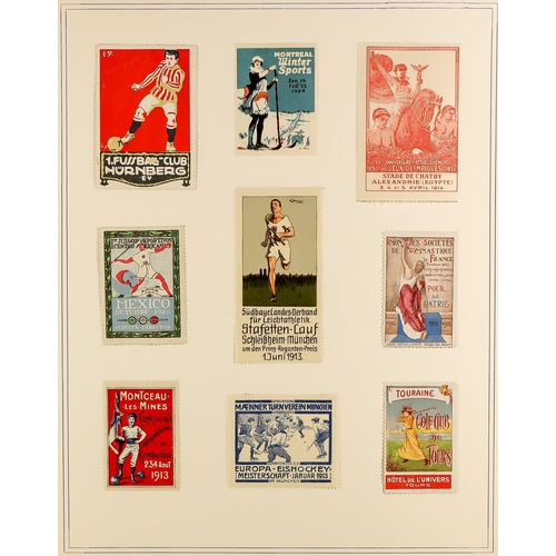 30 - COLLECTIONS & ACCUMULATIONS OLYMPIC GAMES & SPORTS IN EIGHT ALBUMS 1896-1970, with mint sets and min... 