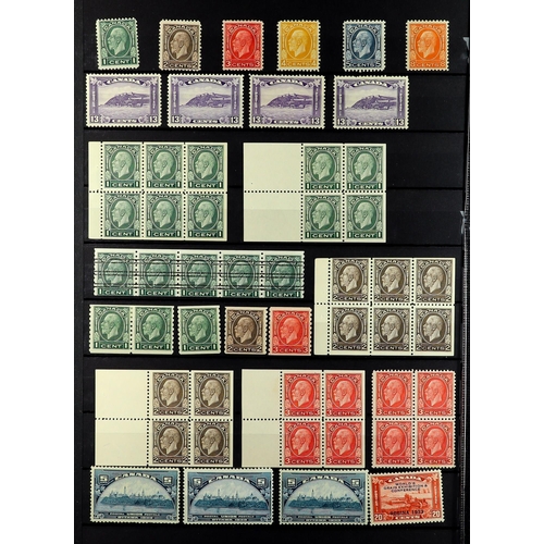 323 - CANADA 1897-1952 MINT RANGES with blocks, coils & booklet panes on stock pages, includes 1897 Jubile... 