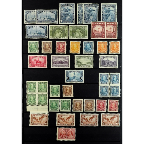 323 - CANADA 1897-1952 MINT RANGES with blocks, coils & booklet panes on stock pages, includes 1897 Jubile... 