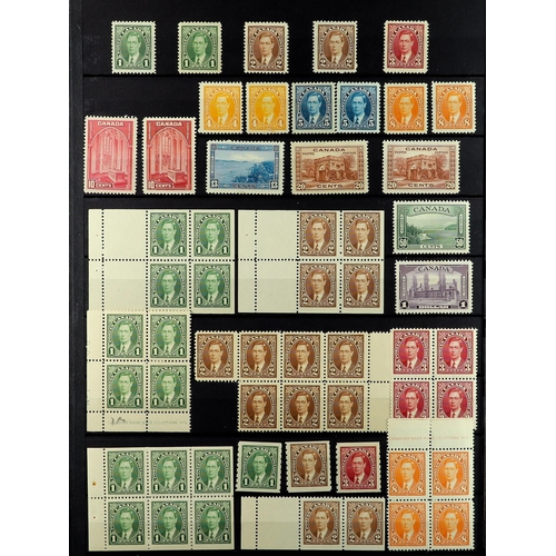 323 - CANADA 1897-1952 MINT RANGES with blocks, coils & booklet panes on stock pages, includes 1897 Jubile... 