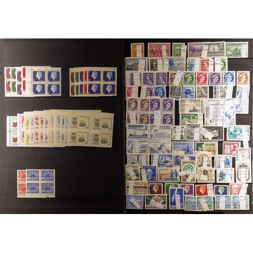 330 - CANADA 1927-98 NEVER HINGED MINT COLLECTION with main strength from 1950's to 1980's including COILS... 