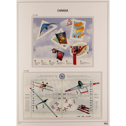 335 - CANADA 1990-99 NEVER HINGED MINT COLLECTION in a Stanley Gibbons hingeless album, highly complete in... 