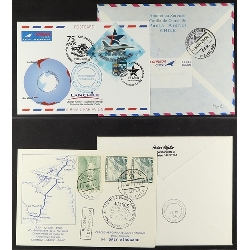 347 - CHILE AIRMAIL COVERS 1936-2006 incl. first flights & special flights covers, commercial airmail cove... 