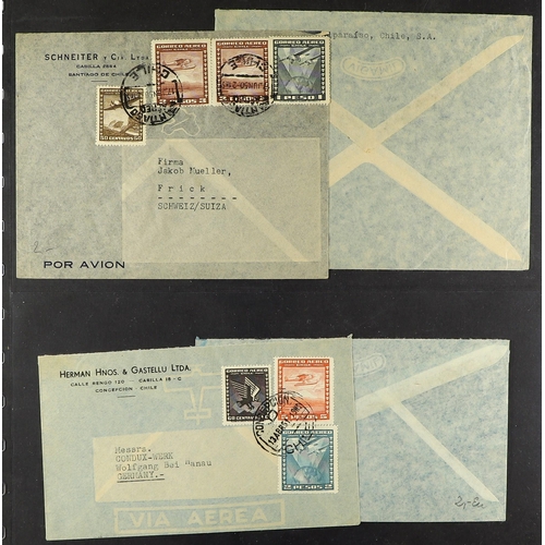 347 - CHILE AIRMAIL COVERS 1936-2006 incl. first flights & special flights covers, commercial airmail cove... 