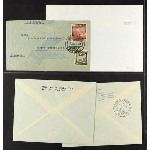 347 - CHILE AIRMAIL COVERS 1936-2006 incl. first flights & special flights covers, commercial airmail cove... 