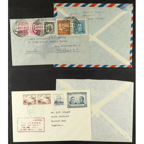 347 - CHILE AIRMAIL COVERS 1936-2006 incl. first flights & special flights covers, commercial airmail cove... 