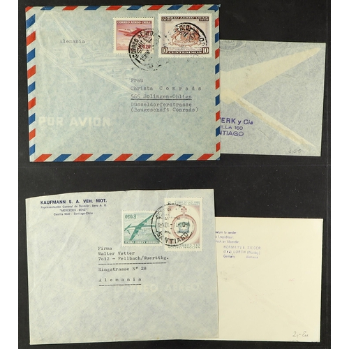 347 - CHILE AIRMAIL COVERS 1936-2006 incl. first flights & special flights covers, commercial airmail cove... 