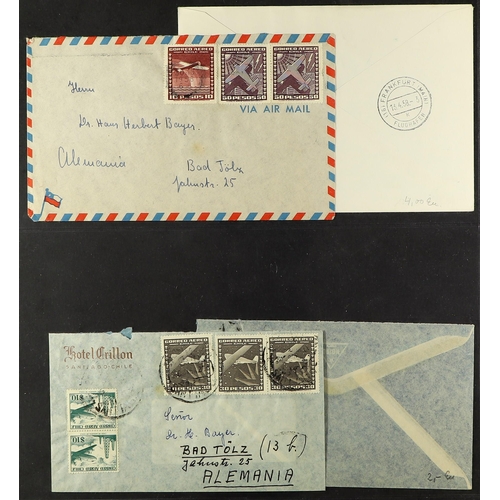 347 - CHILE AIRMAIL COVERS 1936-2006 incl. first flights & special flights covers, commercial airmail cove... 