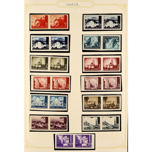 355 - CROATIA 1941-1949 ATTRACTIVE COLLECTION in an album, mint (many never hinged) and used, includes 194... 