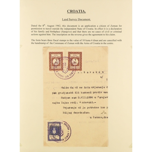 355 - CROATIA 1941-1949 ATTRACTIVE COLLECTION in an album, mint (many never hinged) and used, includes 194... 