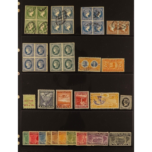 356 - CUBA 1850's TO 1990's ACCUMULATION IN A BOX with a real mixture of mint / never hinged mint & used s... 