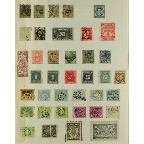 356 - CUBA 1850's TO 1990's ACCUMULATION IN A BOX with a real mixture of mint / never hinged mint & used s... 