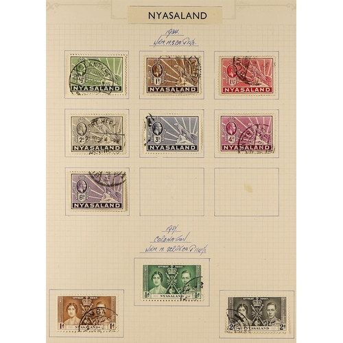 36 - COLLECTIONS & ACCUMULATIONS BRITISH COMMONWEALTH COLLECTION IN FIVE ALBUMS with mint and used QV to ... 