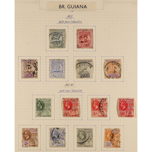 36 - COLLECTIONS & ACCUMULATIONS BRITISH COMMONWEALTH COLLECTION IN FIVE ALBUMS with mint and used QV to ... 