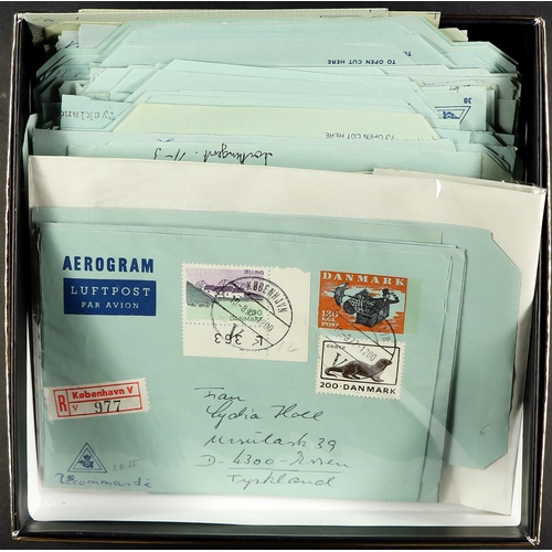 369 - DENMARK AEROGRAMMES 1950's-80's collection of unused and used, incl. uprated types, surcharged types... 