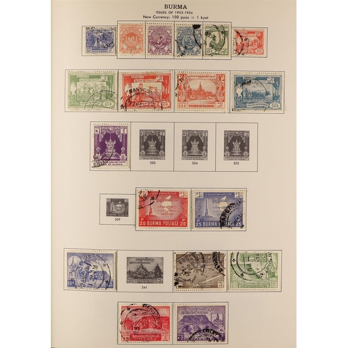 37 - COLLECTIONS & ACCUMULATIONS BRITISH COMMONWEALTH -  ASIA 1850's - 1980's a large, printed  