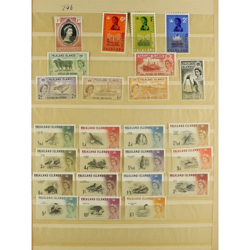 416 - FALKLAND IS. 1953-83 NEVER HINGED MINT COLLECTION incl. 1955-57 Pictorial set, 1960-66 Birds set, 19... 