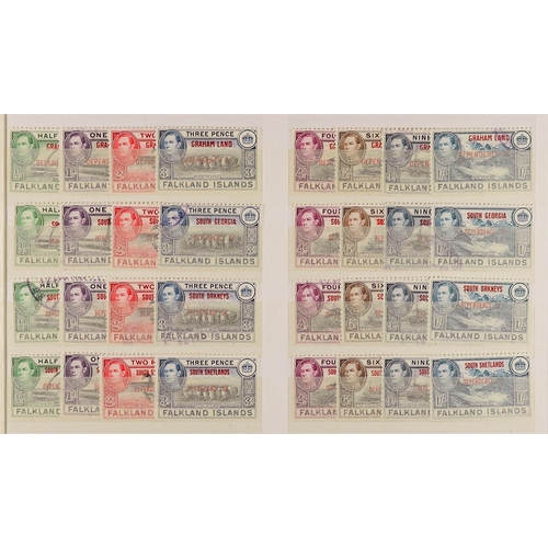 420 - FALKLAND IS. DEPS. 1944 - 2000 USED COLLECTION incl. 1944-45 overprinted sets, 1946-56 complete run ... 