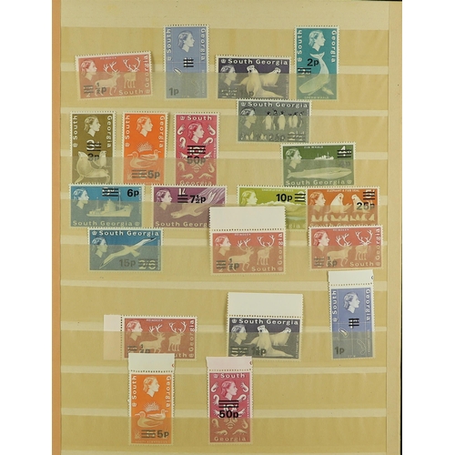 422 - FALKLAND IS. DEPS. 1953-82 NEVER HINGED MINT COLLECTION incl. 1954-62 Pictorials set, SOUTH GEORGIA ... 