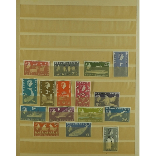 422 - FALKLAND IS. DEPS. 1953-82 NEVER HINGED MINT COLLECTION incl. 1954-62 Pictorials set, SOUTH GEORGIA ... 