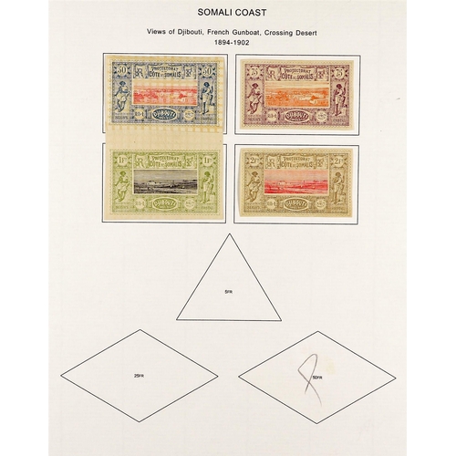 423 - FALKLAND IS. DEPS. SOMALI COAST 1894-1902 mint collection incl. 1894 5c 