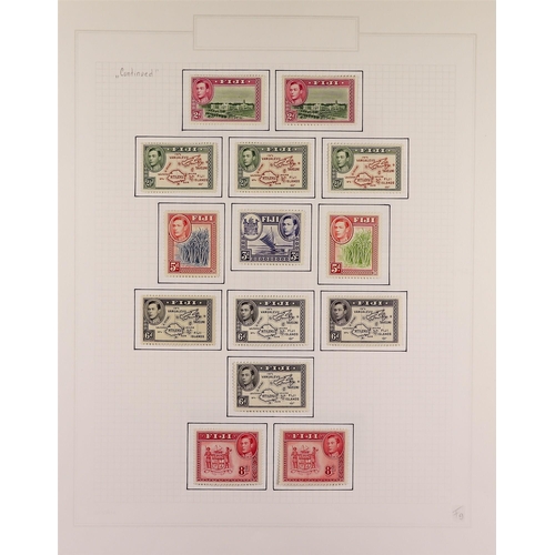 431 - FIJI 1937-66 COMPLETE MINT from SG 246-355, incl. all additional perfs and shades. S.T.C. £630. (120... 