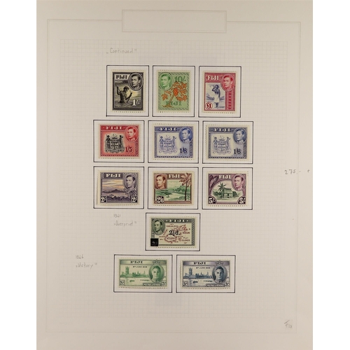 431 - FIJI 1937-66 COMPLETE MINT from SG 246-355, incl. all additional perfs and shades. S.T.C. £630. (120... 