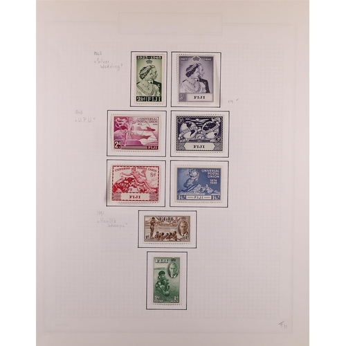 431 - FIJI 1937-66 COMPLETE MINT from SG 246-355, incl. all additional perfs and shades. S.T.C. £630. (120... 