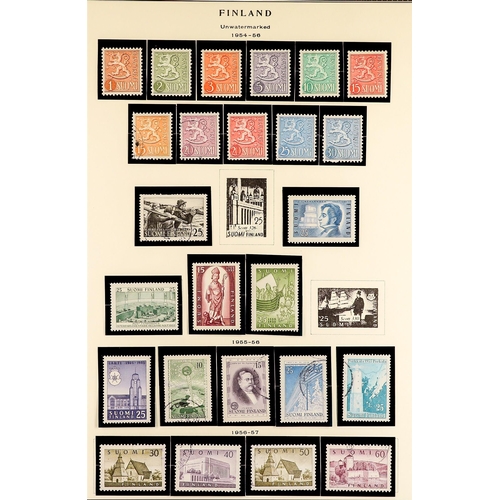 433 - FINLAND 1860-1987 COLLECTION of mint & used incl. 1860 5k mint (almost full rouletting, signed E. Di... 