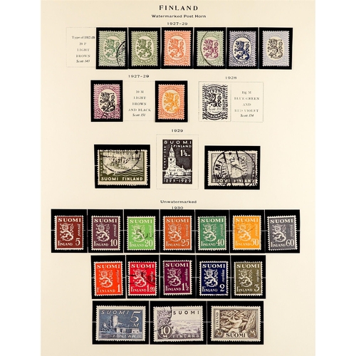 433 - FINLAND 1860-1987 COLLECTION of mint & used incl. 1860 5k mint (almost full rouletting, signed E. Di... 