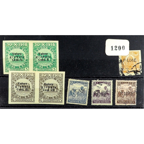 437 - FIUME 1918-24 RANGES incl. 1918-19 