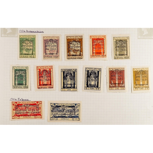 437 - FIUME 1918-24 RANGES incl. 1918-19 