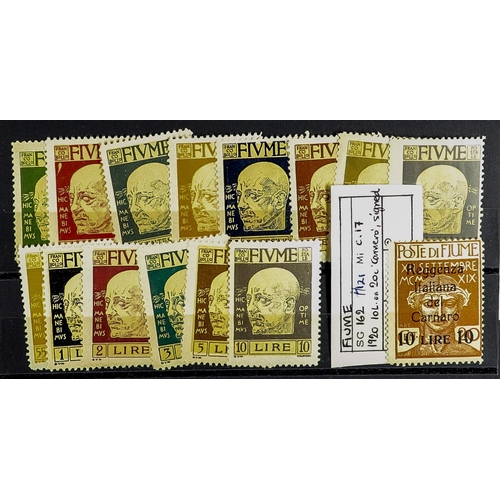 437 - FIUME 1918-24 RANGES incl. 1918-19 